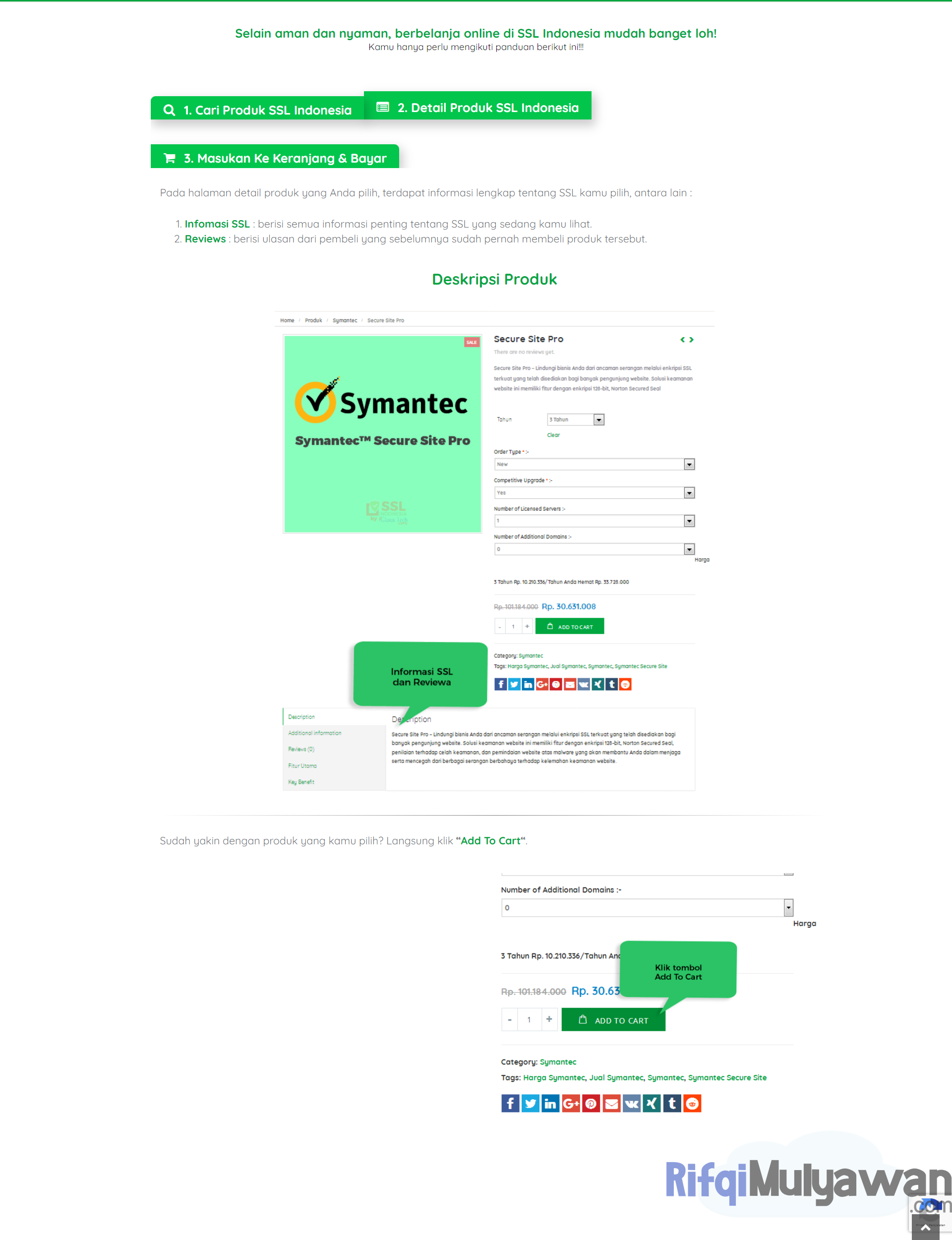 2. Lanjutkan Dengan Membuka Detail Produk