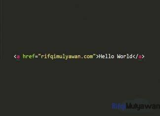 Ilustrasi Gambar Hello World Pada Tag HTML Dalam Postingan Pertama Kami