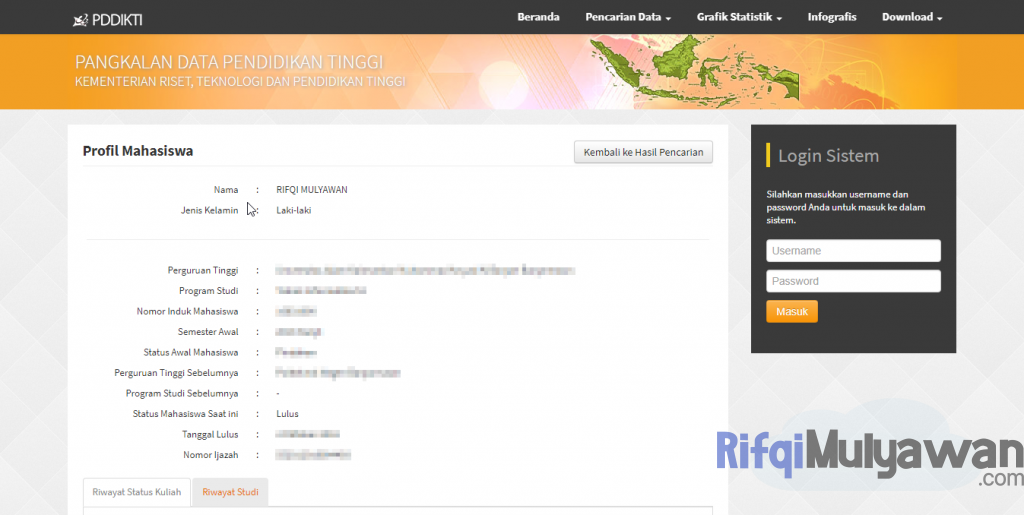 Periksa Dan Cek Data Anda Yang Muncul