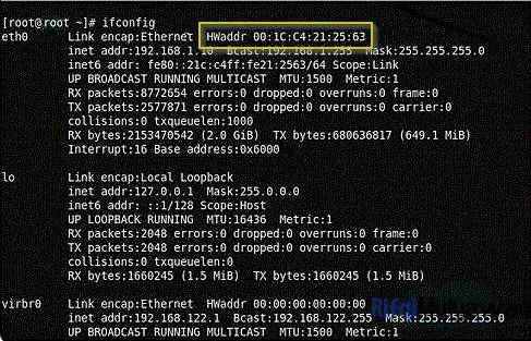 Cara Cek Alamat Atau MAC Address Di Device Perangkat Linux Atau Unix Like Dengan Command Perintah Ifconfig Pada Terminal