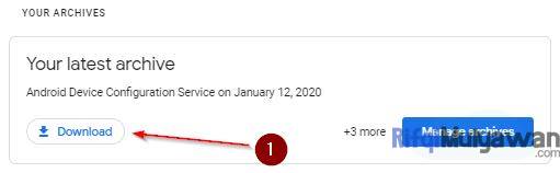 Download Archive Atau Arsip Google Takeout Anda