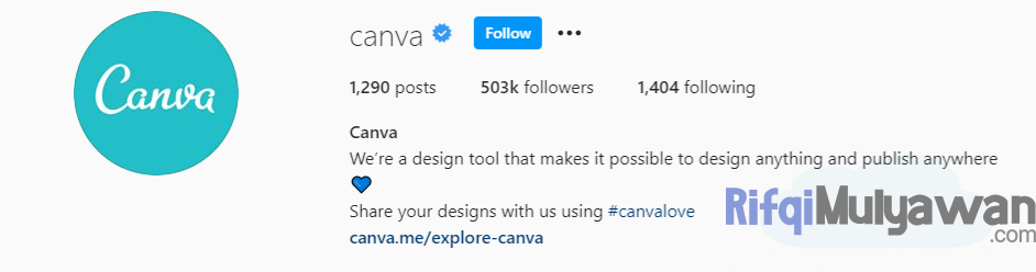 Gambar Akun Instagram Bisnis Canva Dalam Tips Cara Membuat Dan Menulis Bio IG Instagram For Business Atau Untuk Bisnis