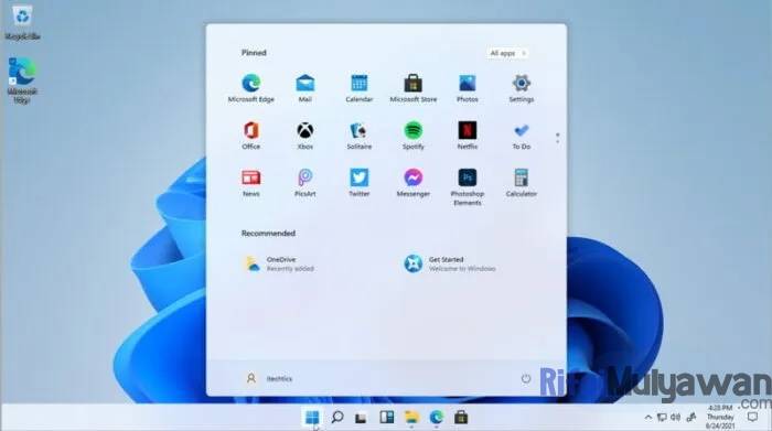 Gambar Awal Atau Start Menu Terbaru Windows Sebelas