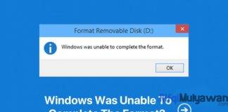 Gambar Cara Mengatasi Windows Was Unable To Complete The Format Atau Partisi Drive Rusak