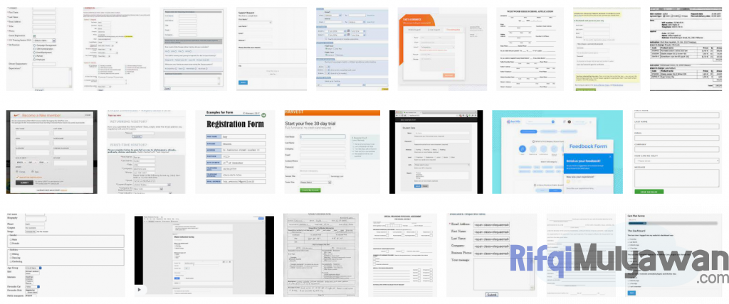 Gambar Contoh Berbagai Macam Jenis Form Atau Formulir Dalam Membahas Pengertian Dan Artinya