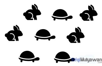 Gambar Contoh K Nearest Neighbour Dengan Ilustrasi Kelinci Dan Kura Kura