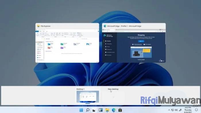 Gambar Desktop Task View Windows 11