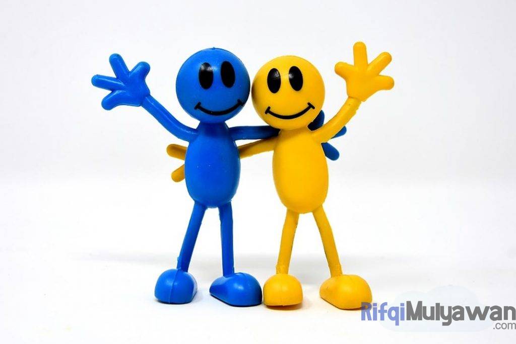 Ilustrasi Gambar Kisah Singkat Dua Orang Teman Atau Kawan