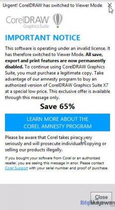 Cara Mengatasi Corel Draw X7, X8, X9 Viewer Mode Selamanya!