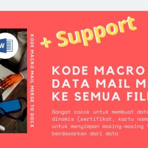 Gambar Produk Kode Macro Makro Microsoft Word Untuk Save Data Mail Merge Ke Semua Bentuk Format File Secara Otomatis Plus Layanan Support