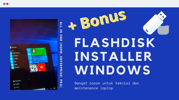 Gambar Produk USB Flashdisk Flash Drive FD Windows 10 8.1 8 Dan 7 All In One Installer 32 64 Bit Plus Microsoft Office