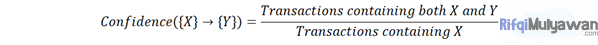 Gambar Rumus Association Rule Metrik Confidence Atau Keyakinan