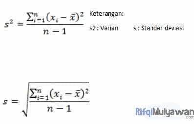 Gambar Rumus Untuk Menghitung Standar Deviasi