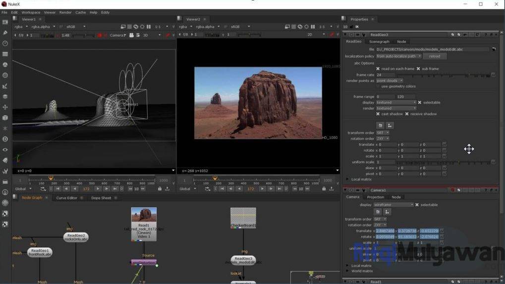 Gambar Screenshoot Aplikasi Nuke Untuk Alternatif Adobe After Effects