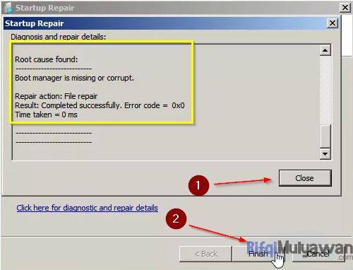 Gambar Screenshoot Menggunakan Windows Startup Repair