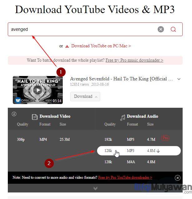 Gambar Screenshoot Setelah Anda Mencari Video Kemudian Pilih Format Dan Download