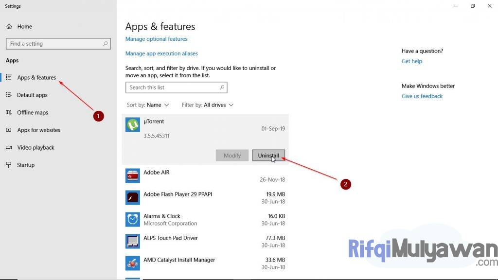 Gambar Screenshoot Uninstall Program Yang Tidak Digunakan Dan Jarang Dipakai