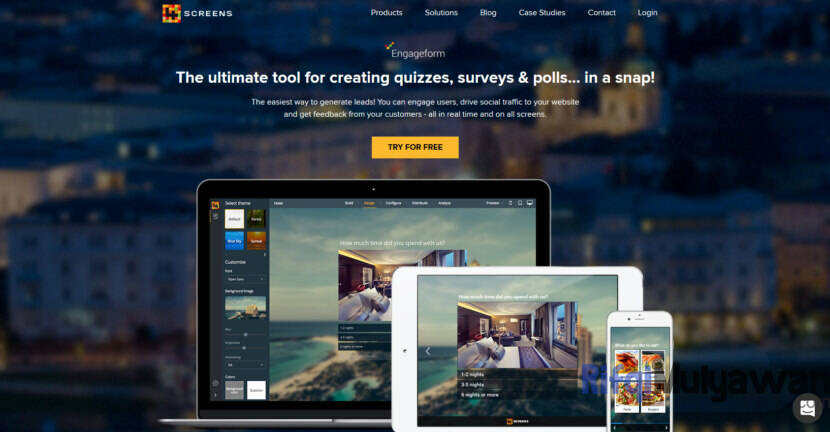 Gambar Screenshoot Website Atau Tampilan Aplikasi Web Engageform