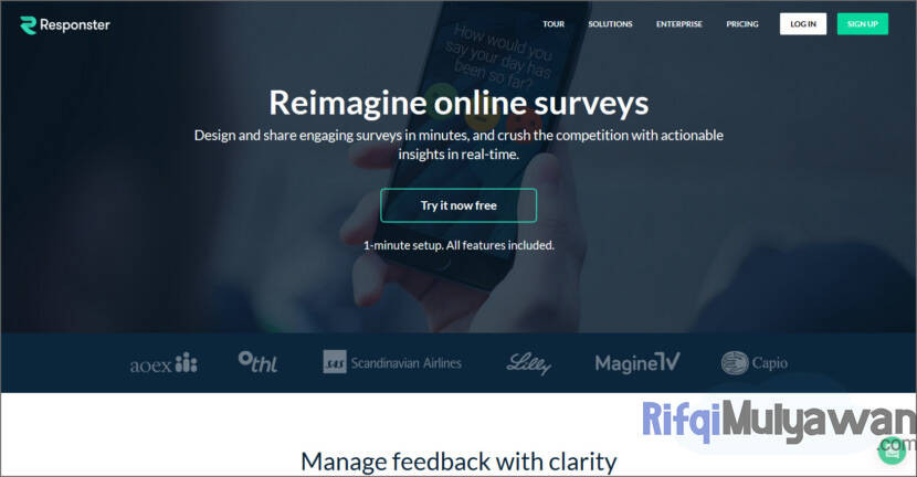 Gambar Screenshoot Website Atau Tampilan Aplikasi Web Responster