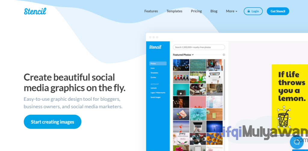 Gambar Screenshoot Website Atau Tampilan Aplikasi Web Stencil
