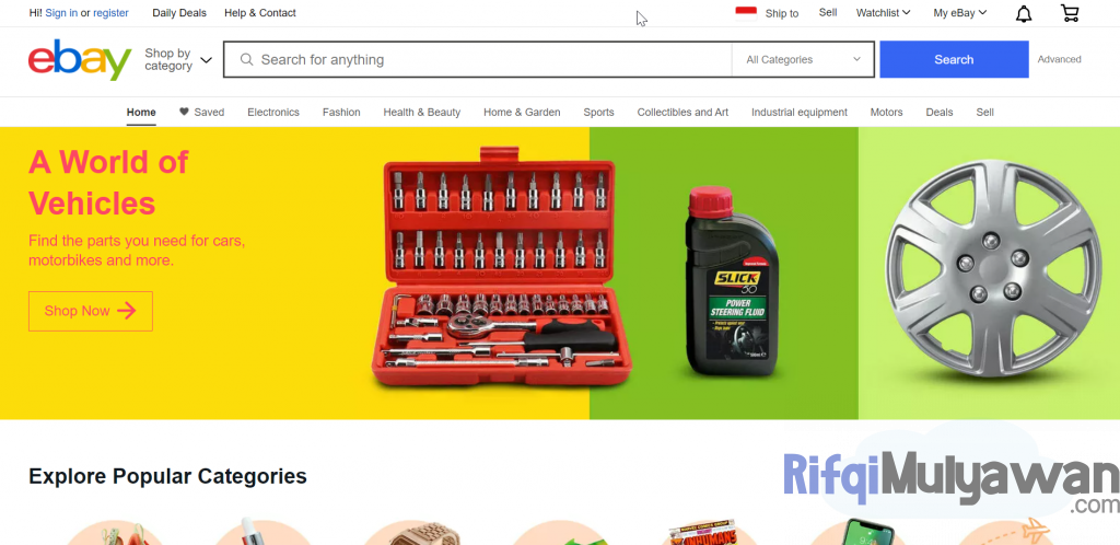 Gambar Screenshot Menjual Barang Di Situs EBay Serta Tips Dan Caranya