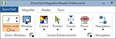 Gambar Screenshot Software Kaca Pembesar ZoomText