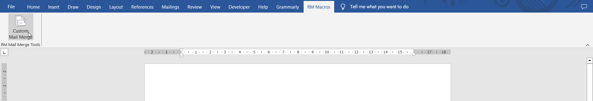 Gambar Tab RM Macros Custom Mail Merge Docx PDF Dan Semua File Tanpa Microsoft Office Security Notice Warning