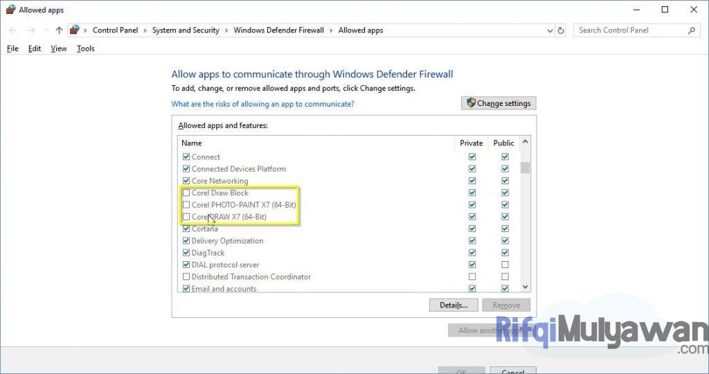 Hilangkan Centang Corel Draw Dan Rule Yang Telah Anda Buat