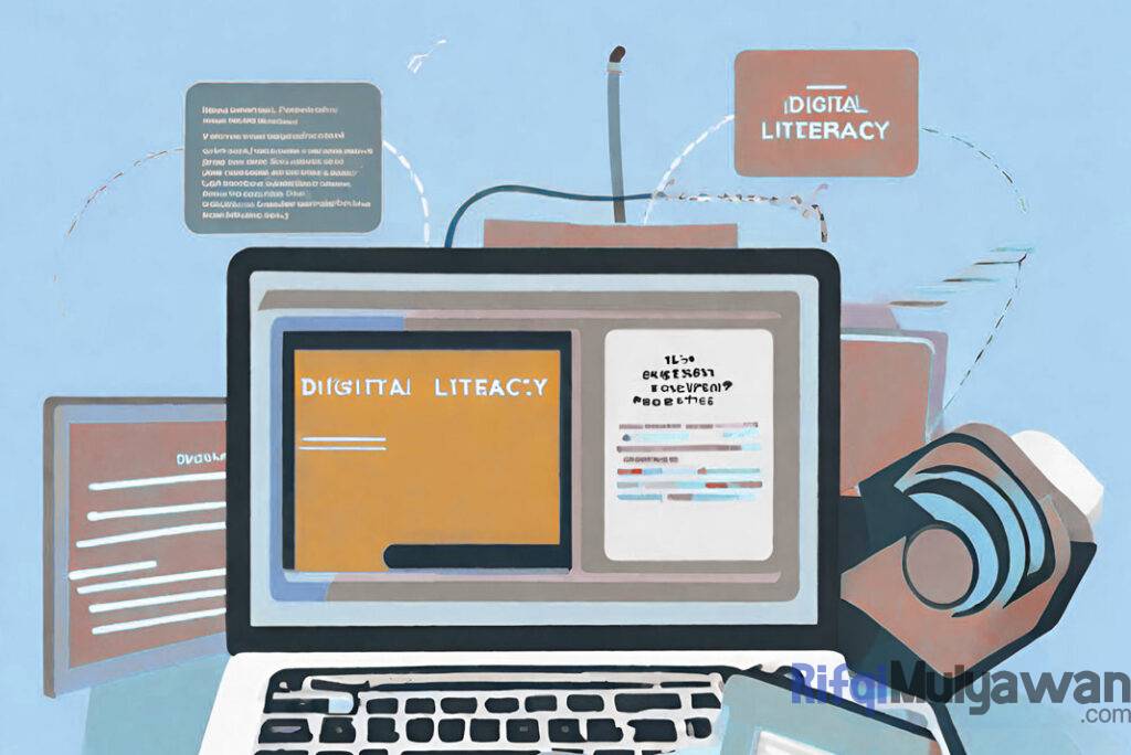 Ilustrasi Gambar Apa Saja Jenis Jenis Literasi Digital Dan Macam Macam Peran Serta Manfaat Digital Literacy Sebagai Kunci Transformasi Teknologi Pendidikan