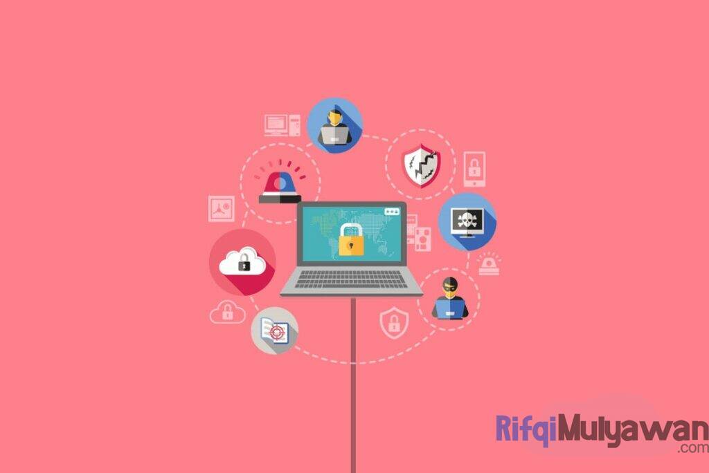 Ilustrasi Gambar Jenis Teknologi Dan Kerentanan Serta Macam Metode Ancaman Peretasan Dan Pembobolan Keamanan Atau Web Security