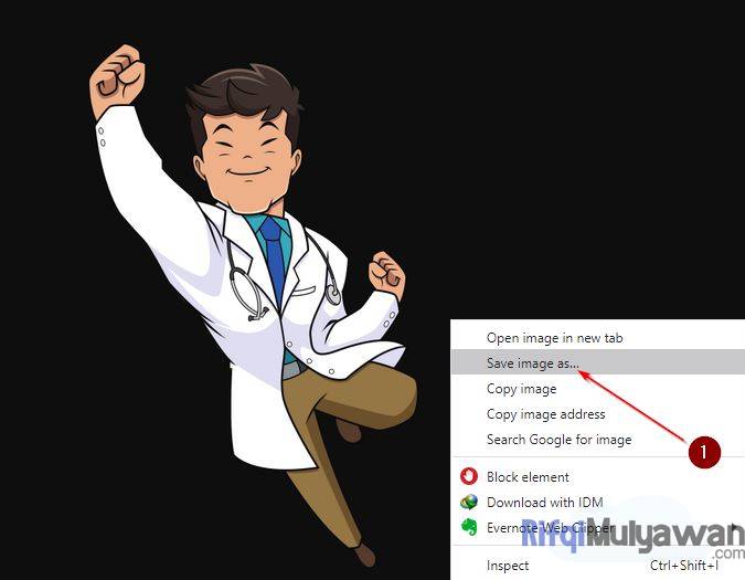 Kemudian Klik Kanan Dan Simpan Gambar