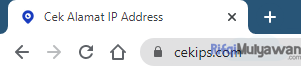 Ketikkan Dan Buka Situs CekIPs.com Pada Browser Anda