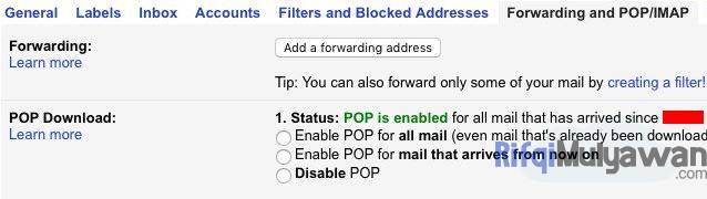 Menemukan Tanggal Akun Email Google Anda Dibuat Pertama Kali Dengan Cek POP IMAP
