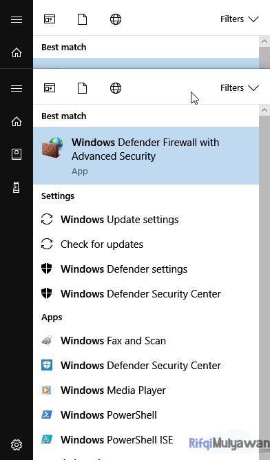 Pada Menu Buka Windows Firewall With Advanced Security Cara Mengatasi Corel Draw Viewer Mode Selamanya