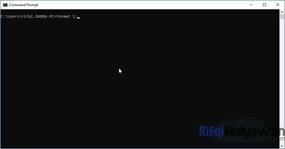 Screenshoot Cara Untuk Mengatasi Windows Was Unable To Complete The Format Melalui CMD Command Prompt