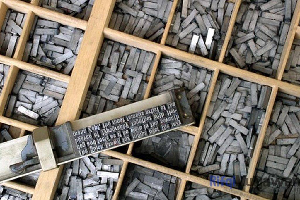 Ilustrasi Gambar Sejarah Leading Dalam Tipografi Dalam Membahas Tentang Pengertiannya